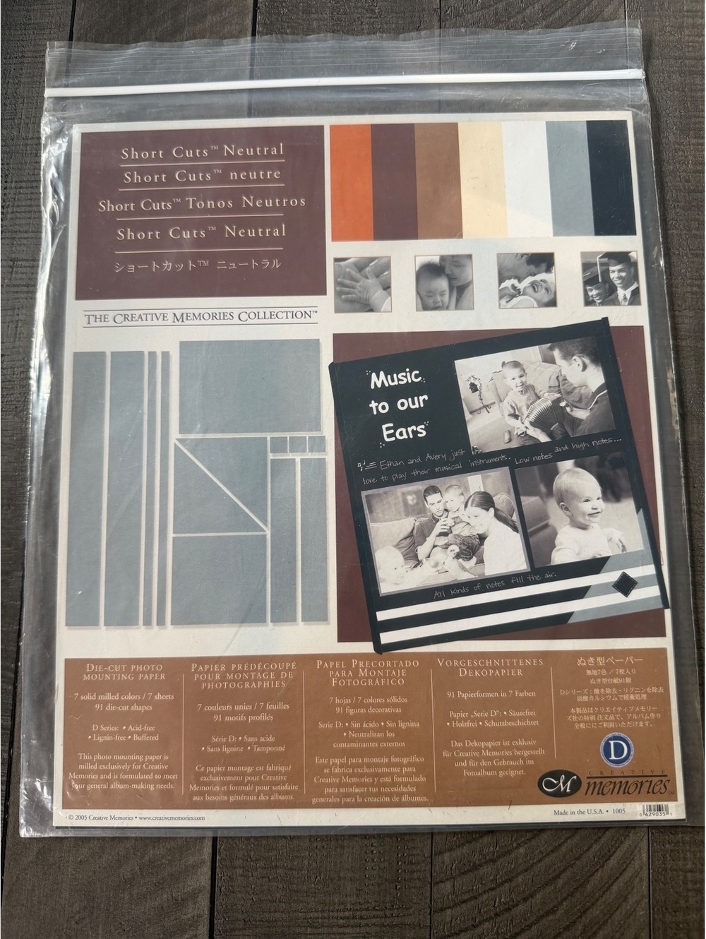 Creative Memories Short Cut Neutral Die-Cut Photo Mounting Paper from 2005